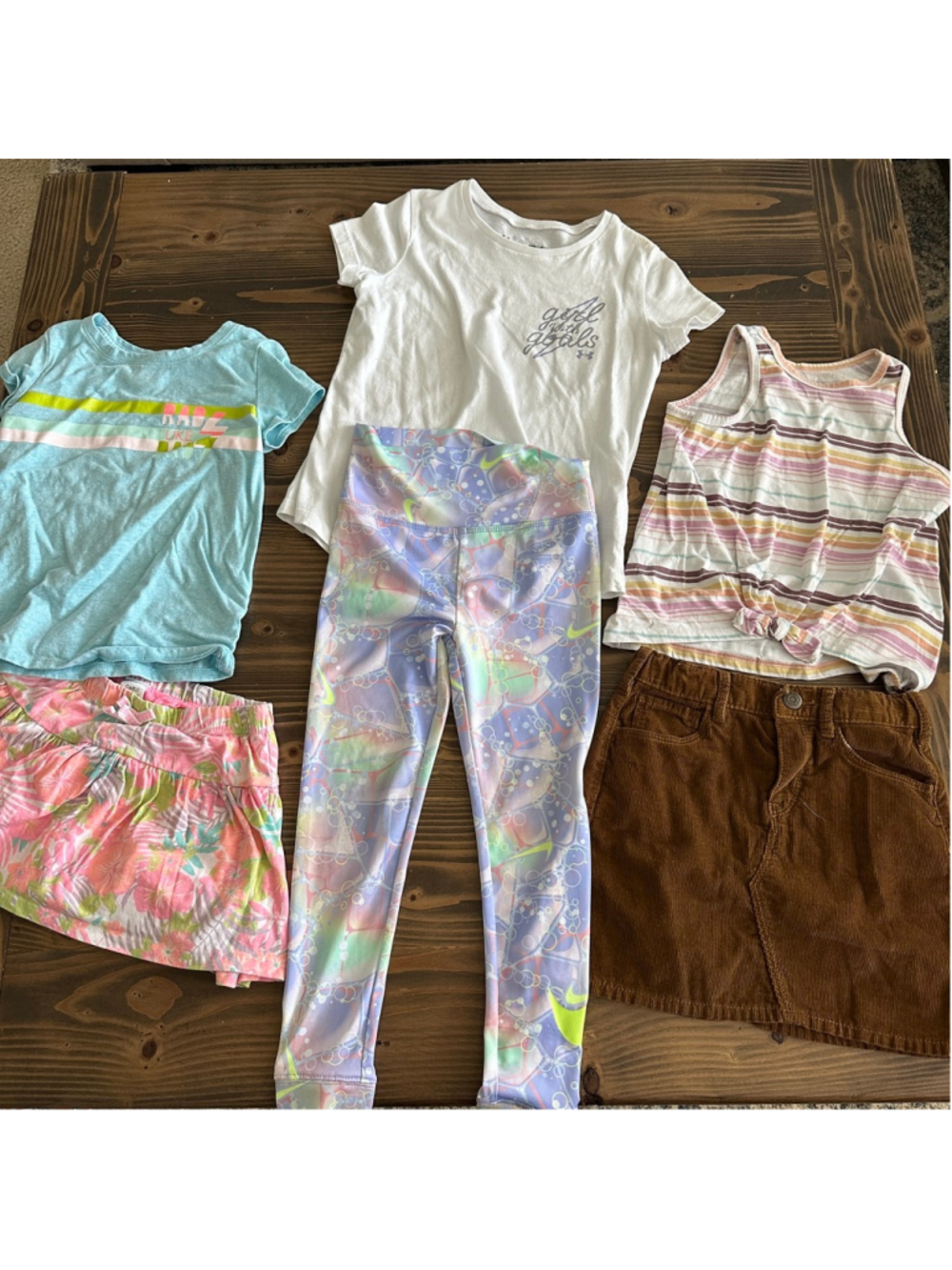 Girls Clothing Lot 5T Old Navy Nike Under Armour Cat & Jack 6 Pc